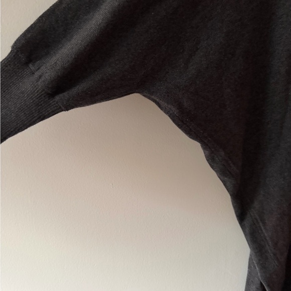 Mersea Chelsea Kimono on Inkwell Charcoal Grey One Size Open Front Cardigan - Picture 7 of 15